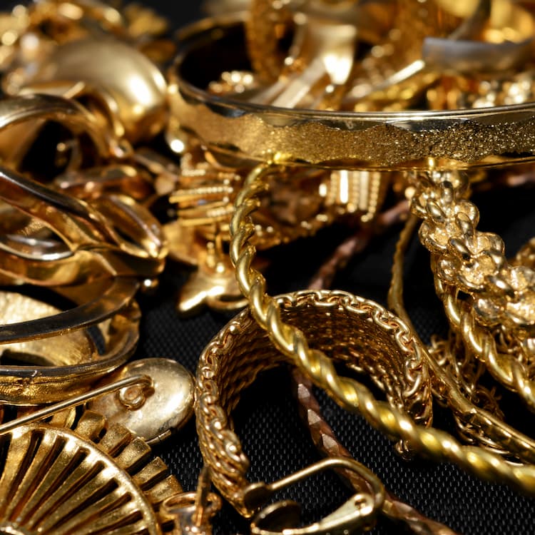 Stack of Gold Filled Jewelry