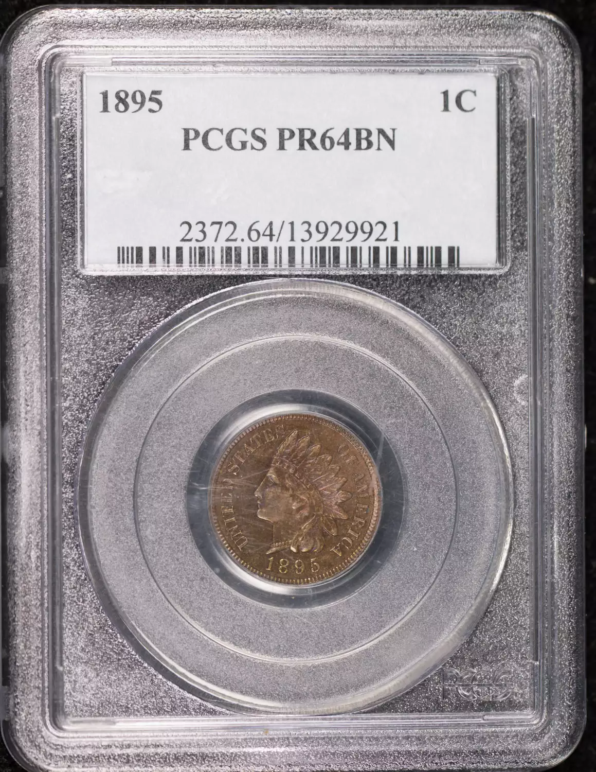 1895 P Small Cents Indian Head PCGS PR-64 BN Proof