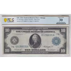 $10 1914 Red Seal Federal Reserve Notes 930 (2)