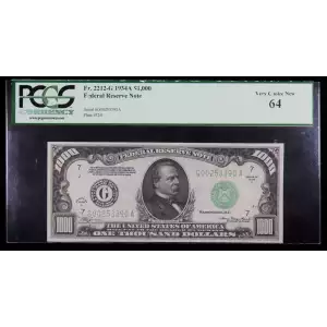 $1,000 1934-A.  High Denomination Notes 2212-G