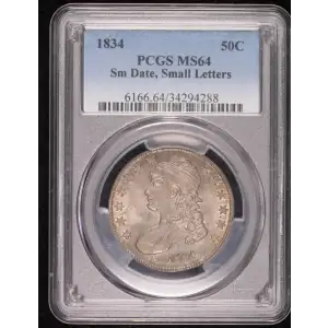 1834 50C Small Date, Small Letters