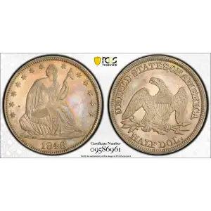 1846 50C Medium Date