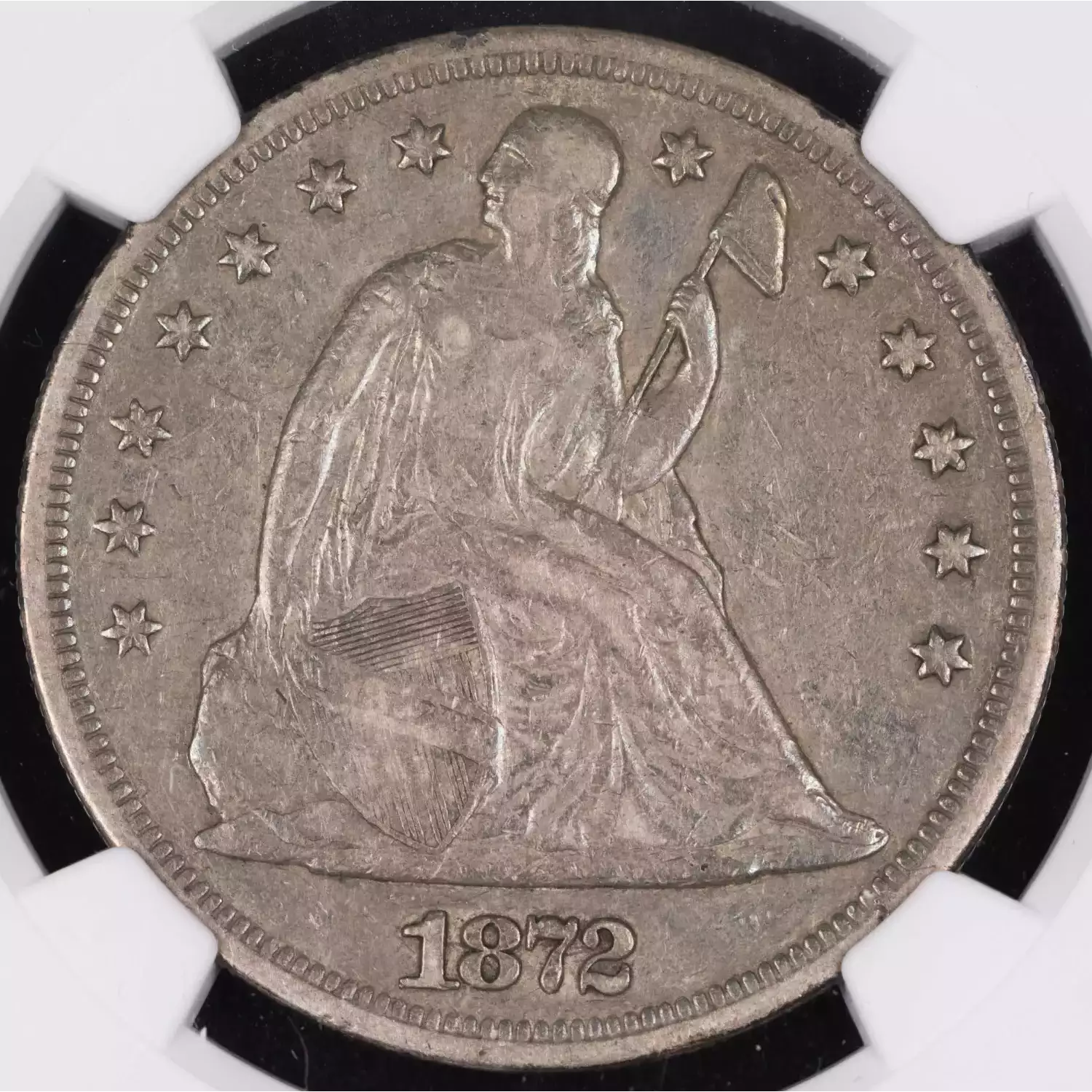 1872 Liberty Seated Silver Dollars NGC VF-30 - Hertel's Coins Inc.