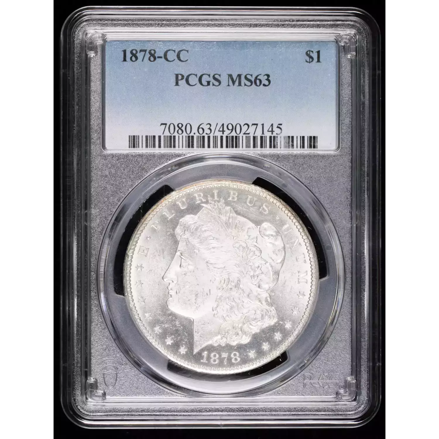 1878-CC Morgan Silver Dollar PCGS MS-63 - Hertel's Coins Inc.