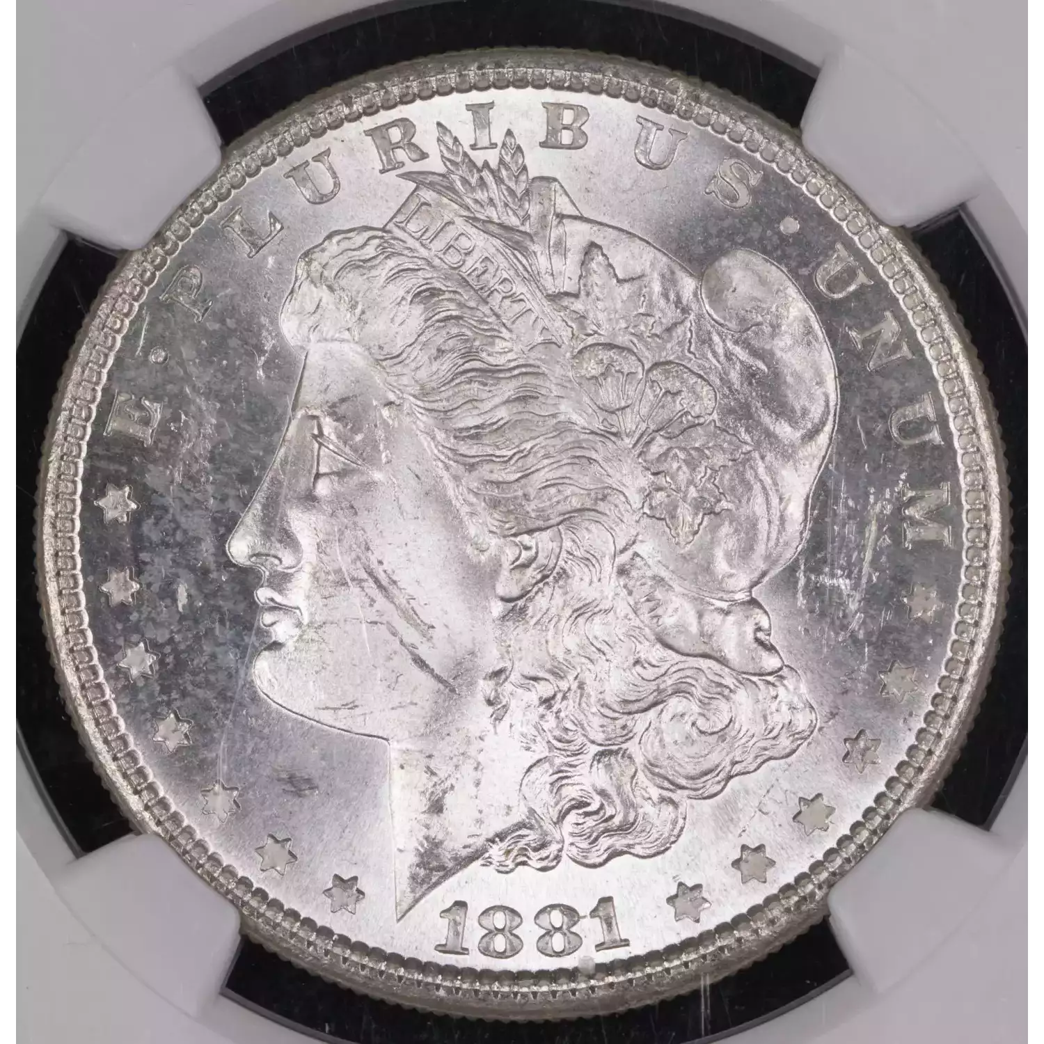 1881-S Morgan Silver Dollar NGC MS-63 - Hertel's Coins Inc.