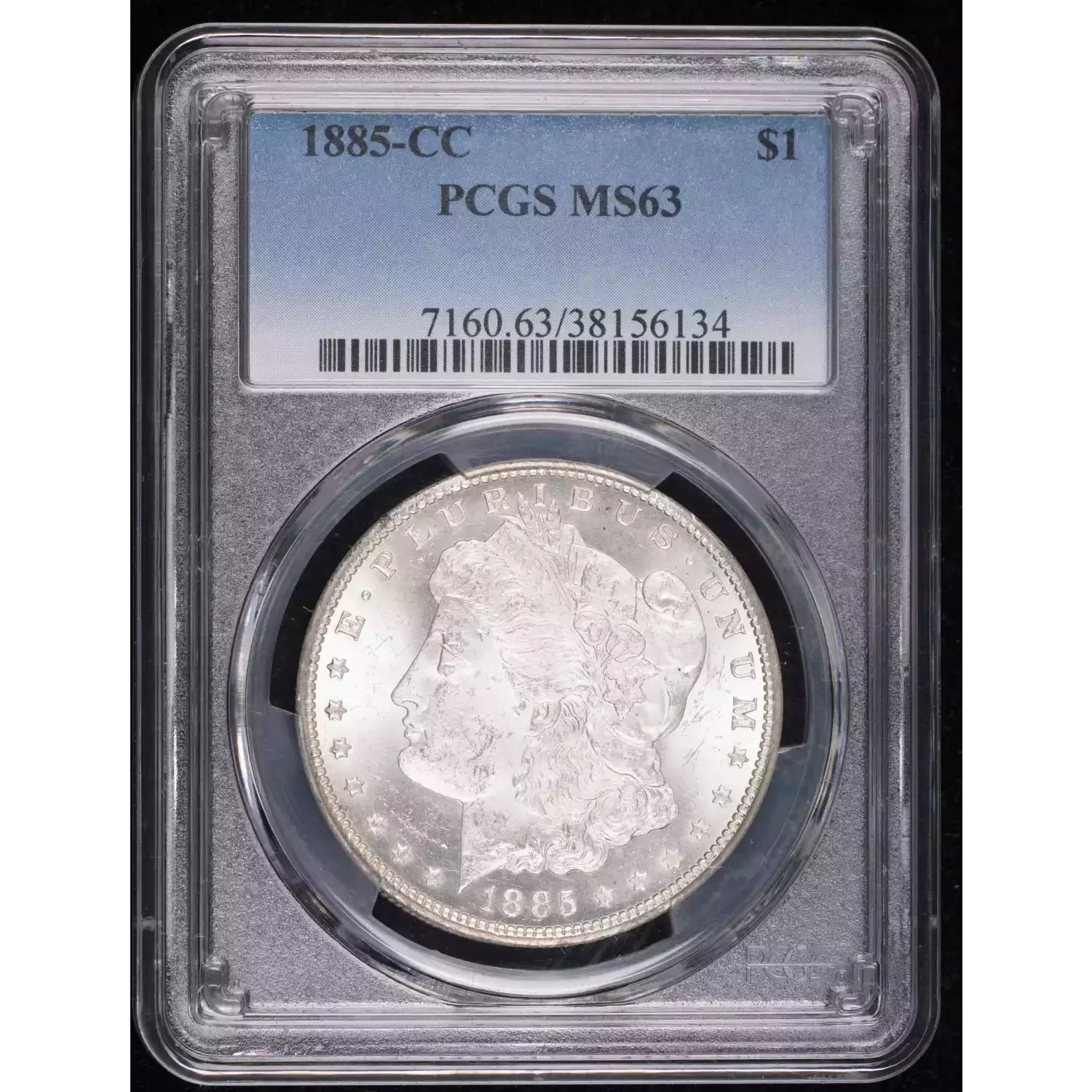 1885-CC Morgan Silver Dollar PCGS MS-63 - Hertel's Coins Inc.