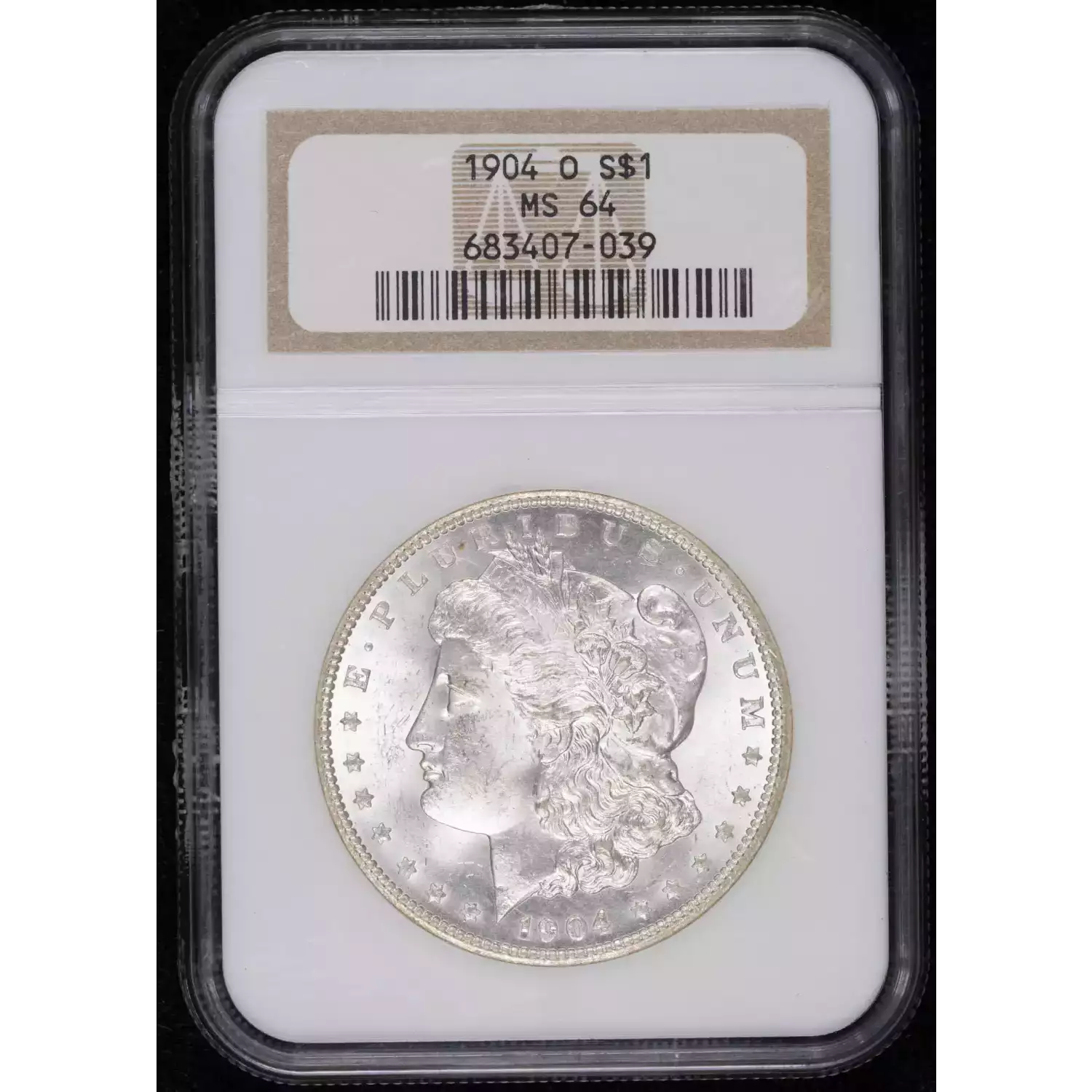 1904-O Morgan Silver Dollar NGC MS-64 - Hertel's Coins Inc.