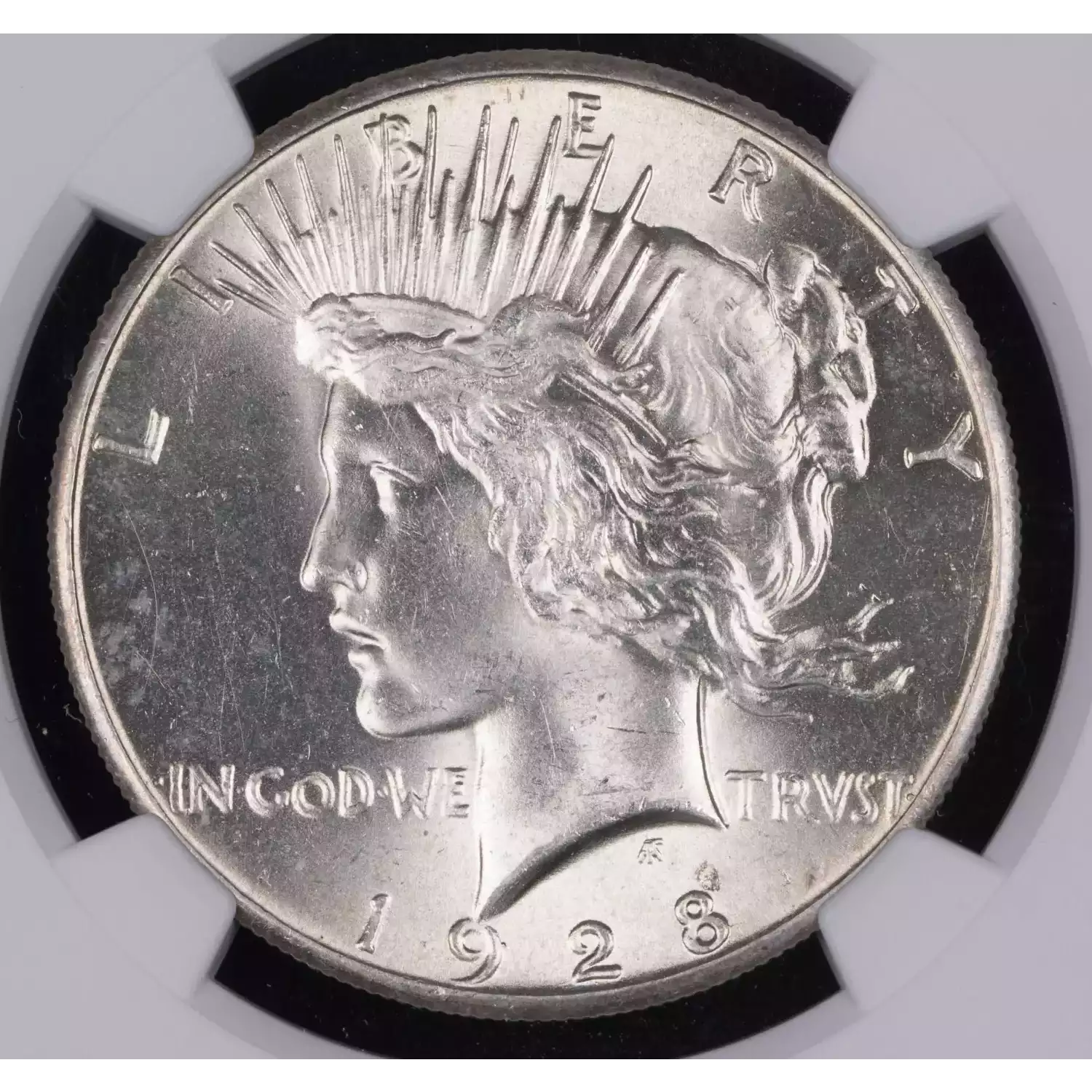 1928 Peace Silver Dollar NGC MS-63 - Hertel's Coins Inc.