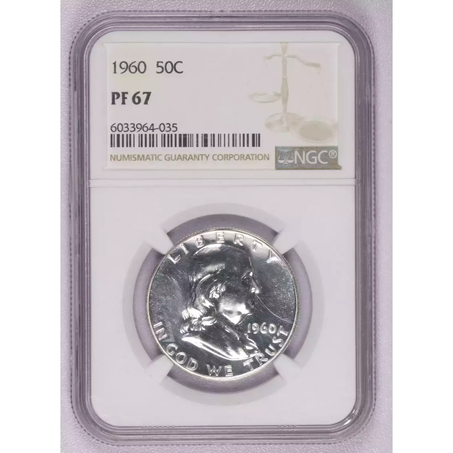 1960 Half Dollars Franklin NGC PF-67 - Hertel's Coins Inc.