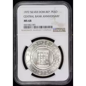1972 SILVER CENTRAL BANK ANNIVERSARY 