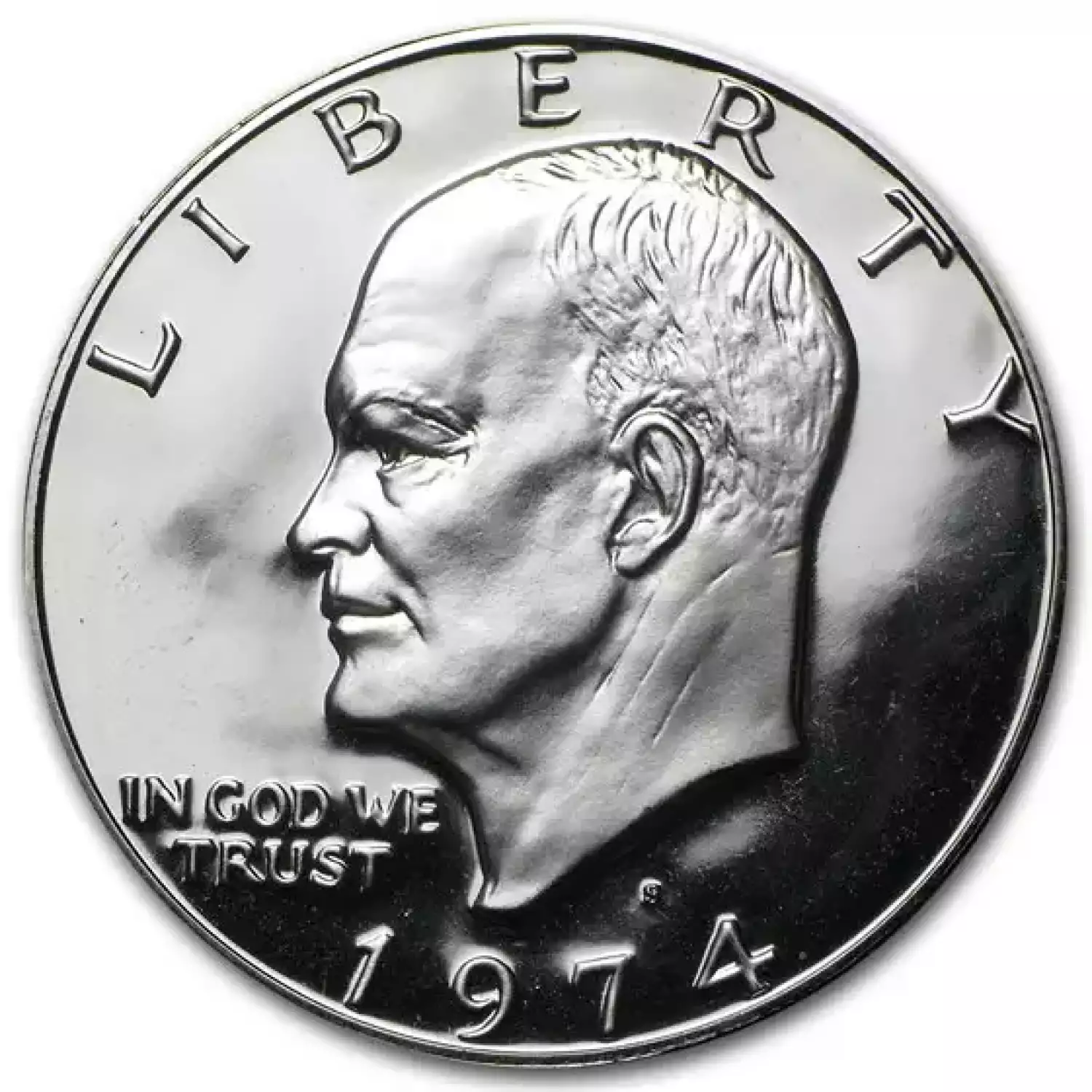 1974 Eisenhower Proof Silver Ike Dollar w/ Box - Proof Silver (3)