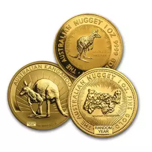 1oz - Australia Gold Nugget Round - Any Year
