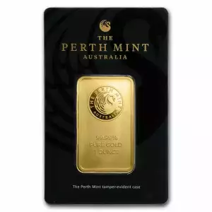 1oz Australian Perth Mint gold bar - minted