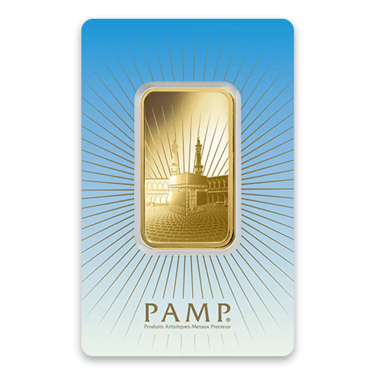 1 oz Ka`Bah. Mecca Gold Bar | PAMP Suisse Gold Bars - Hertel's Coins Inc.
