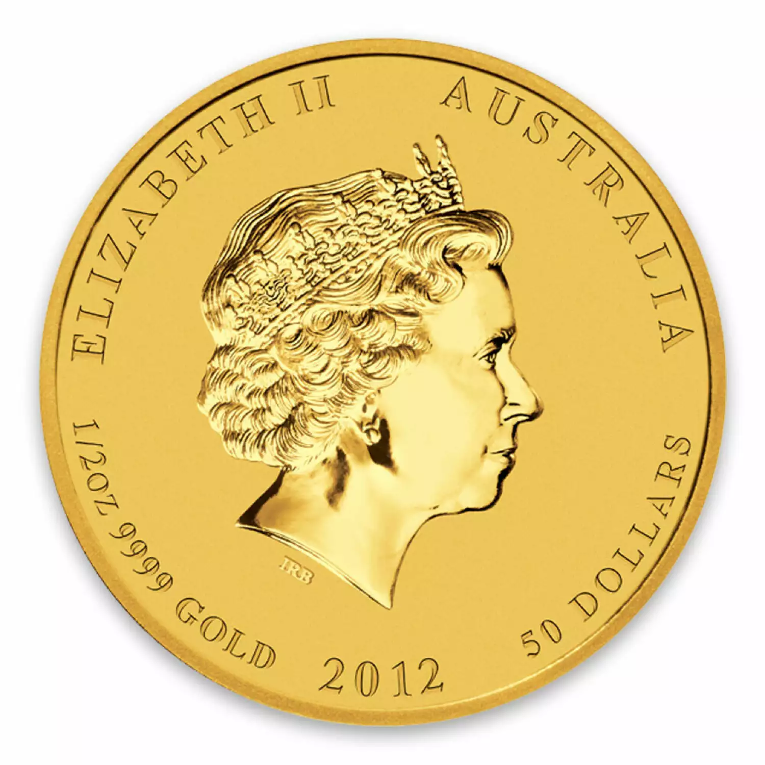 2012 1/2oz Australian Perth Mint Gold Lunar II: Year of the Dragon (2)