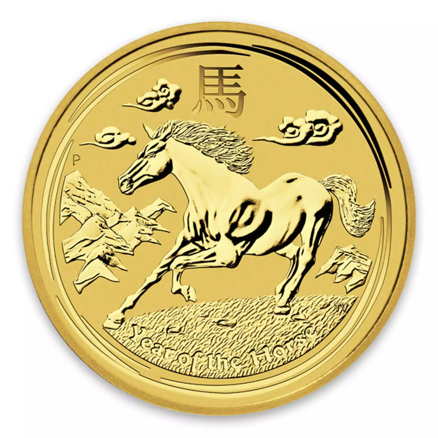 2014 1kg Australian Perth Mint Gold Lunar II: Year of the Horse (2)