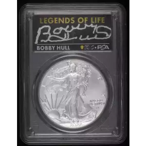 2022 $1 Silver Eagle Legends of Life First Strike Bobby Hull Bobby Hull (2)