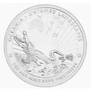 2024 Tokelau Crocodile 1oz Silver