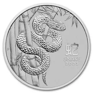 2025 1oz Perth Australia Lunar Snake Platinum Coin