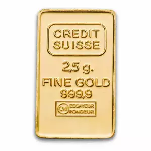 2.5g Credit Suisse Gold Bar (2)