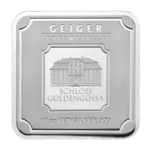 Geiger 10 oz .999 Fine Silver Square 