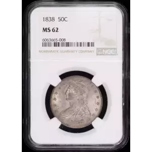 Half Dollars---Capped Bust, Reeded Edge 1836-1839 -Silver- 0.5 Dollar