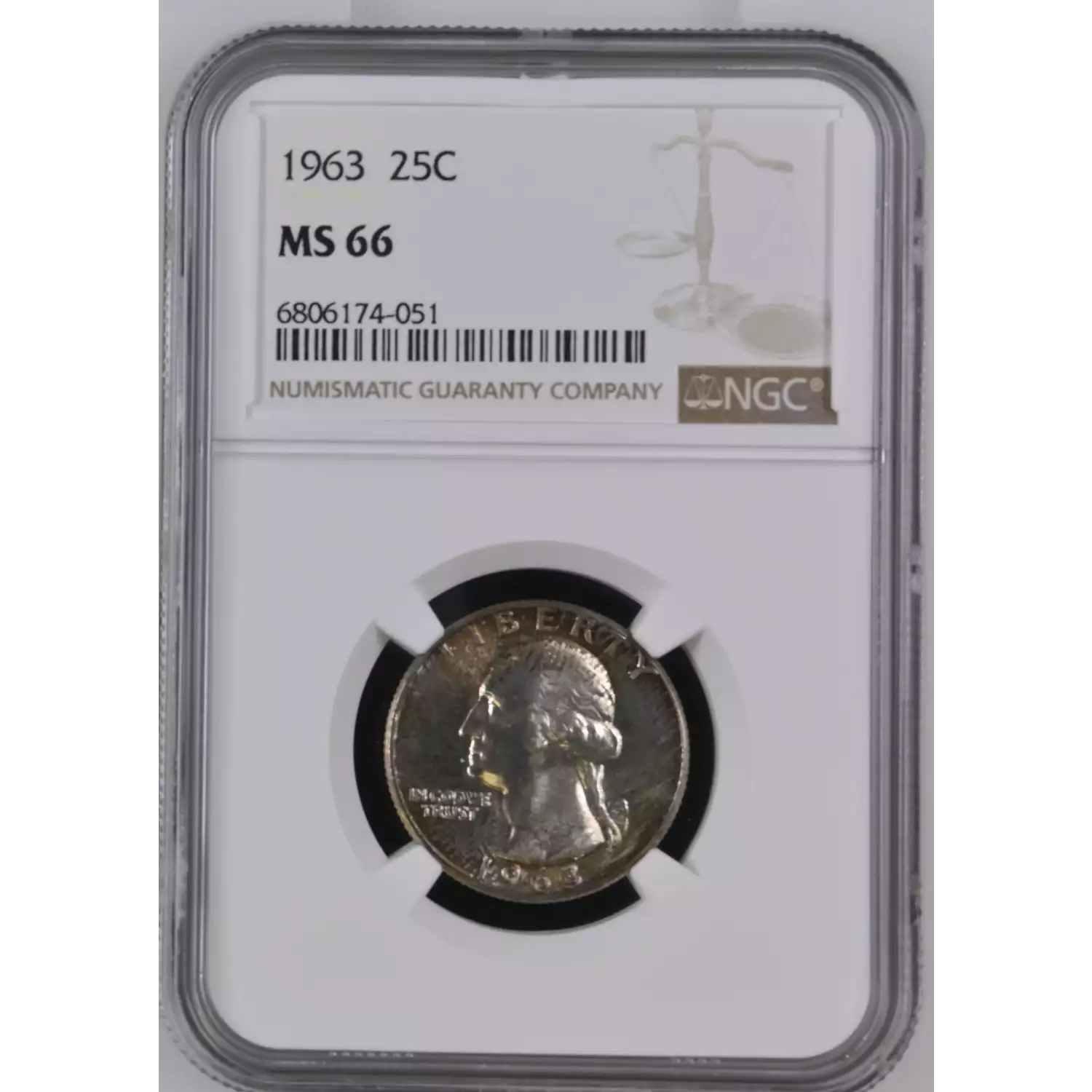 1963 Quarter Dollars Silver Coinage NGC MS-66 - Hertel's Coins Inc.