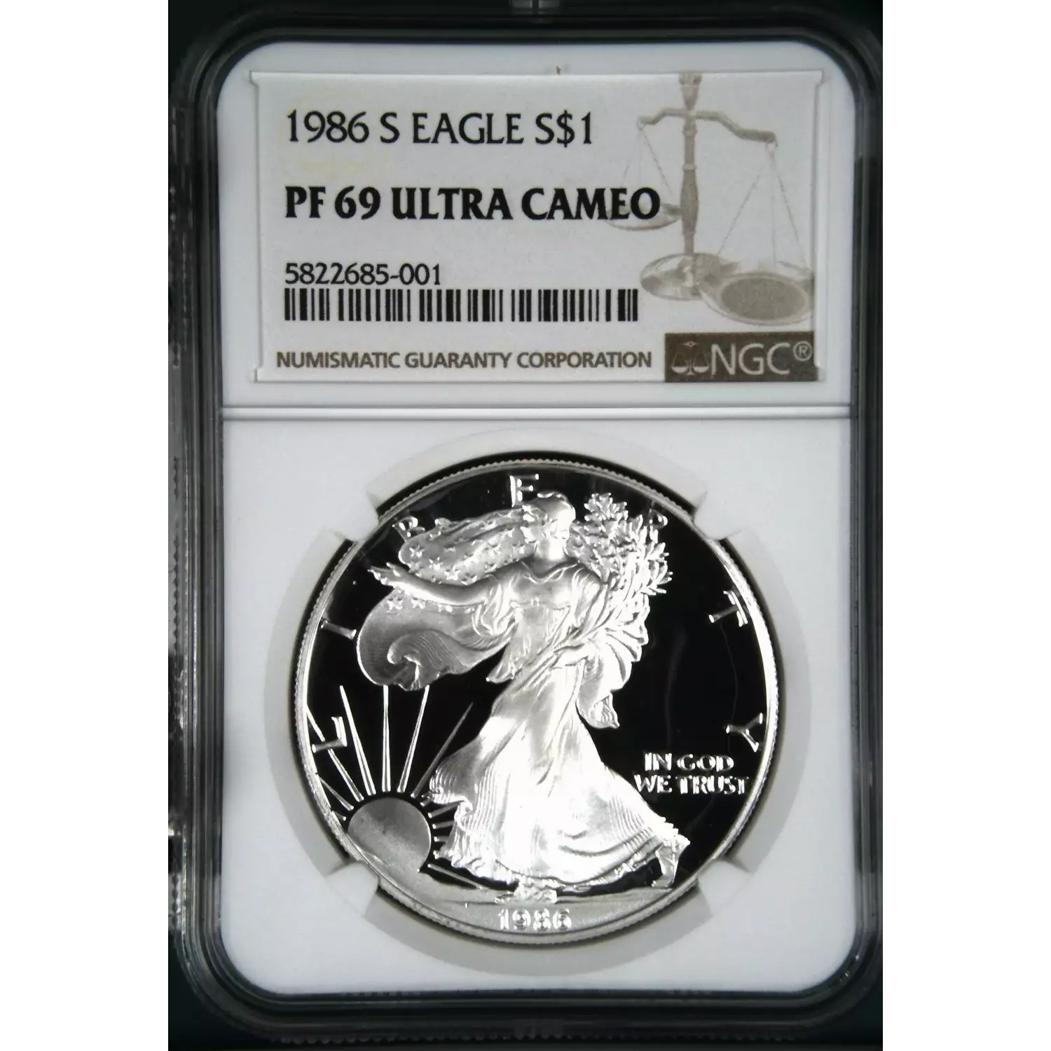 1986-s Ngc Pf-69 Ultra Cameo Bullion Silver Eagles - Hertel's Coins Inc.