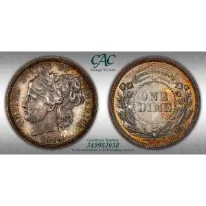 1879 Washlady, Silver 10c J-1584 (Proof)