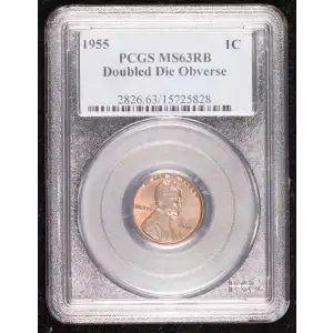 1955 1C Doubled Die Obverse, RB (2)