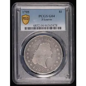 1795 $1 Flowing Hair, 3 Leaves (2)